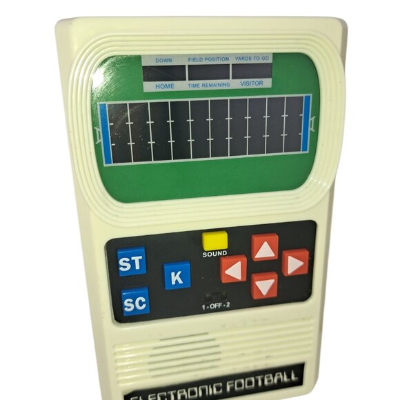 Lot of 2 Mattel Electronic Football Retro Handheld Games Tested Works LED Blip - Picture 5 of 10